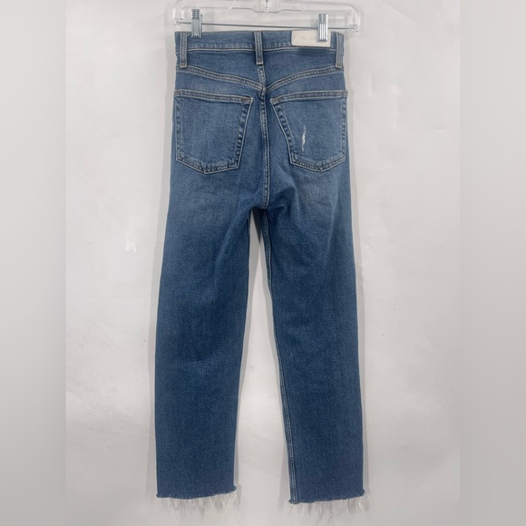 Re/Done Jeans 70s Ultra High Rise Stove Pipe Jeans Size 25 - Picture 7 of 14